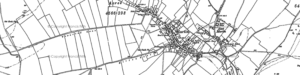 Old map of Allen River in 1895