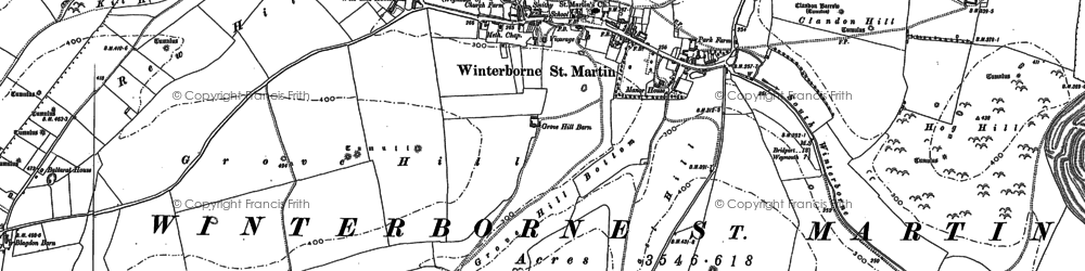 Old map of Martinstown in 1886
