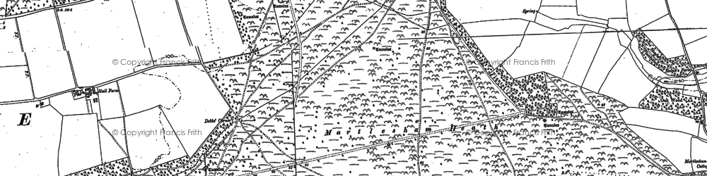 Old map of Martlesham Heath in 1880