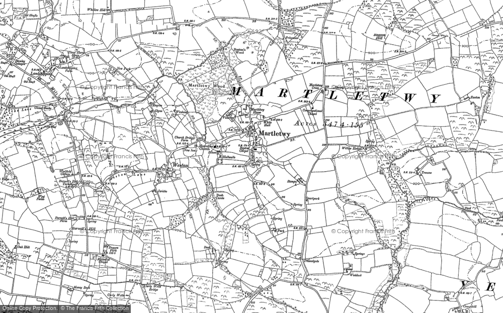 Old Map of Martletwy, 1887 - 1906 in 1887