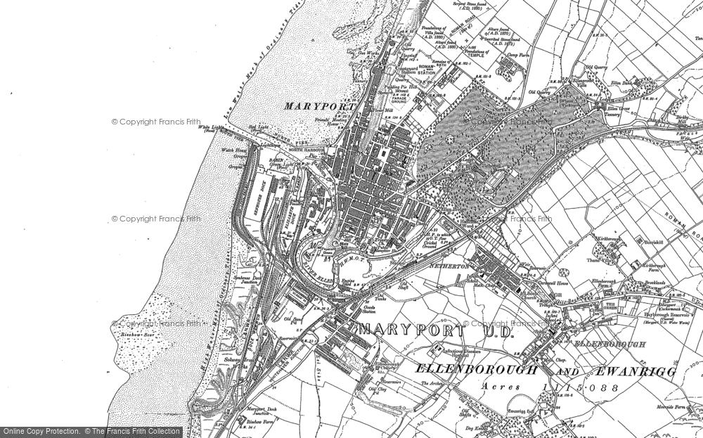 Old Map of Maryport, 1923 in 1923