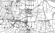 Old Map of Mattishall, 1882