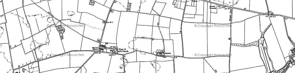 Old map of Mautby in 1884