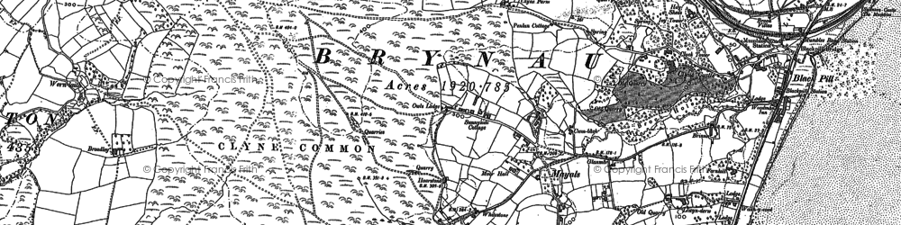 Old map of Mayals in 1896