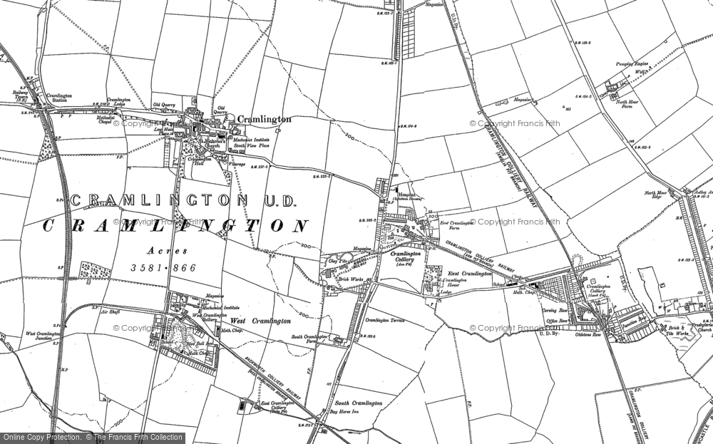 Old Map of Mayfield, 1895 - 1896 in 1895