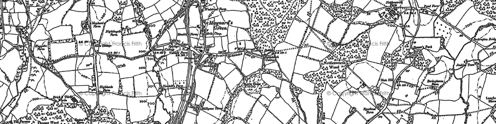 Old map of Maynard's Green in 1897