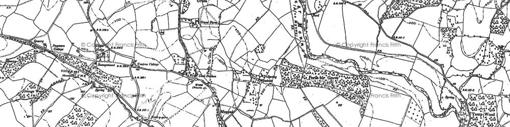 Old map of Maypole in 1900