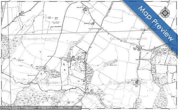 Old Map of Historic Map covering Shrub End in 1895