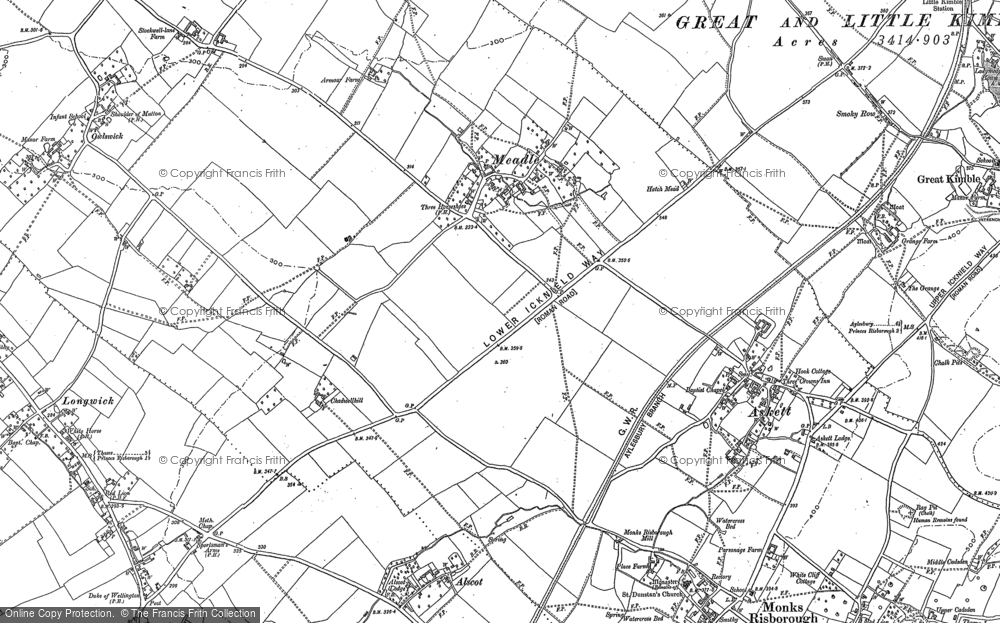 Old Map of Meadle, 1897 - 1898 in 1897