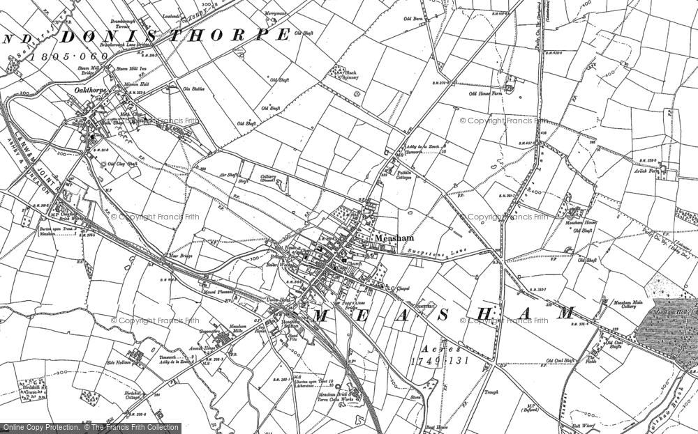Old Map of Measham, 1882 - 1900 in 1882