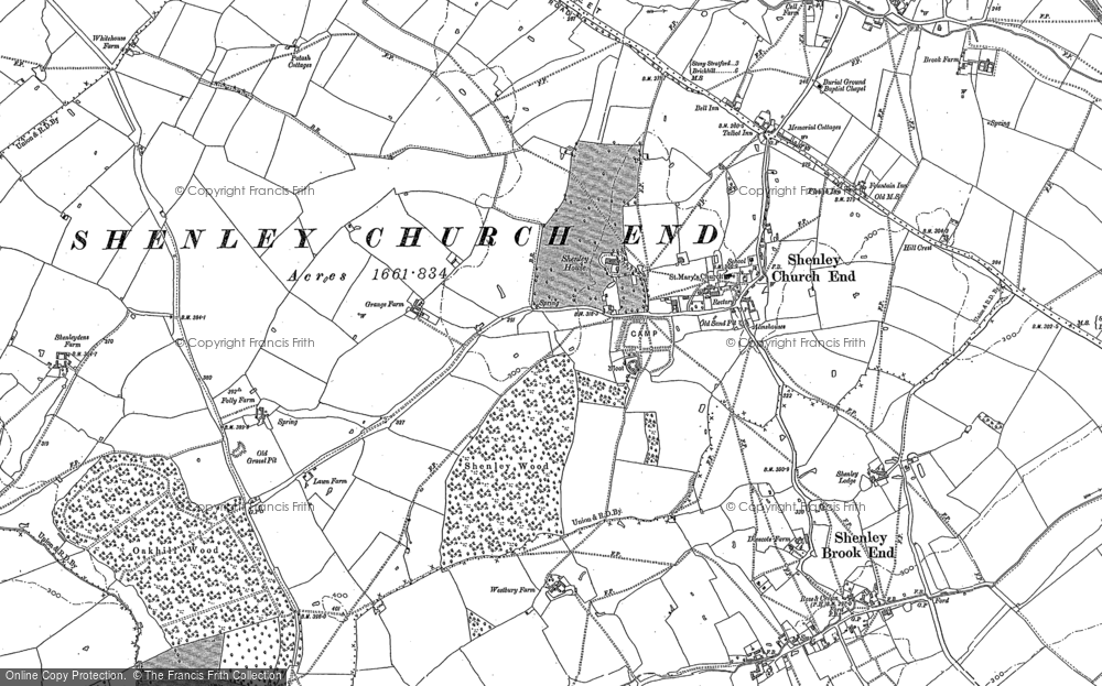 Old Map of Medbourne, 1898 in 1898