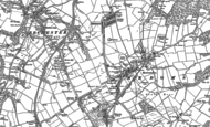 Old Map of Medomsley, 1916