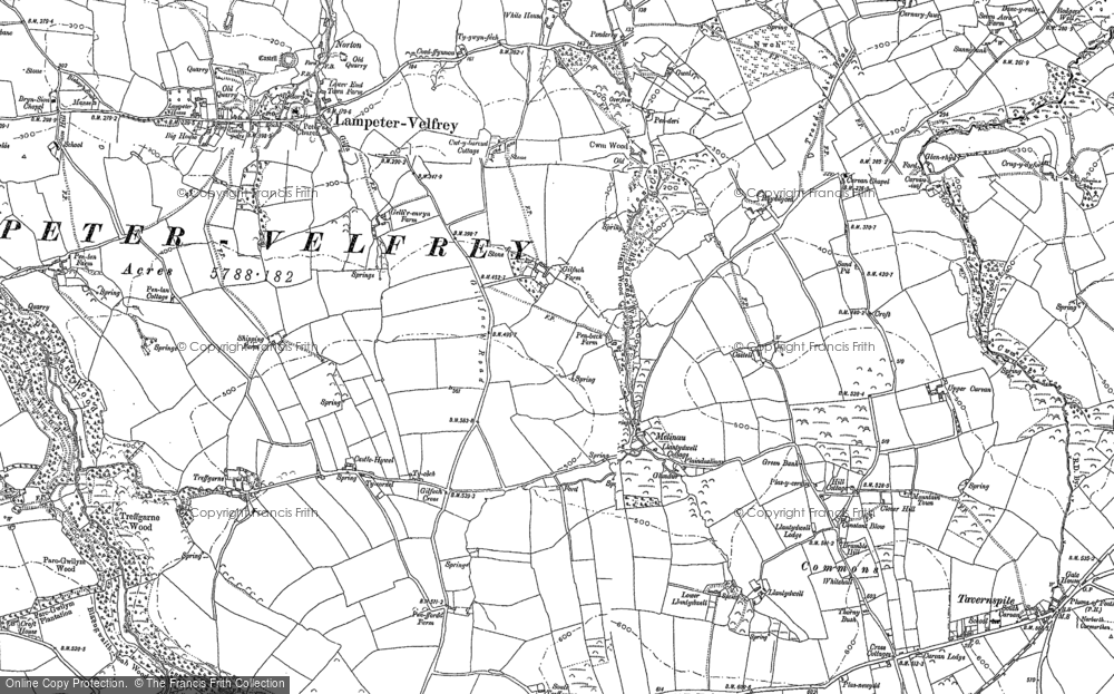 Old Map of Melinau, 1887 - 1905 in 1887