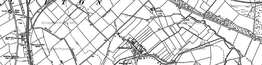 Old map of Leacet Hill in 1897