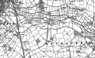 Old Map of Mells, 1883