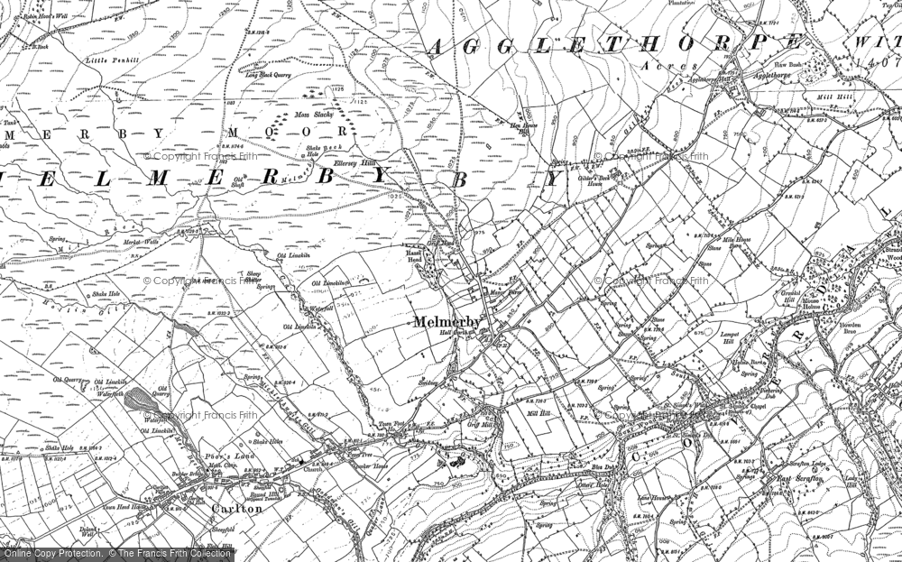 Old Map of Melmerby, 1891 - 1910 in 1891