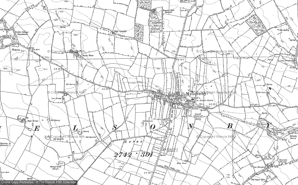 Old Map of Historic Map covering Brecon Ho in 1892