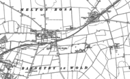 Old Map of Melton Ross, 1886