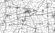 Old Map of Mendlesham, 1884
