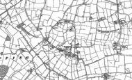 Old Map of Mendlesham Green, 1884