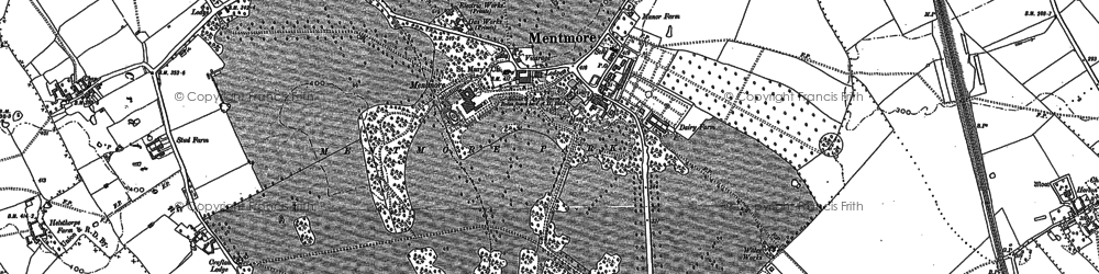 Old map of Mentmore in 1900