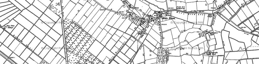 Old map of Mere Brow in 1892