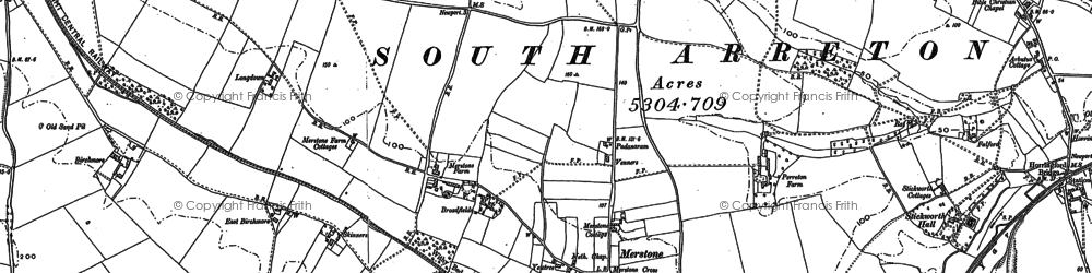 Old map of Merstone in 1896
