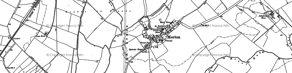 Old map of Merton in 1919