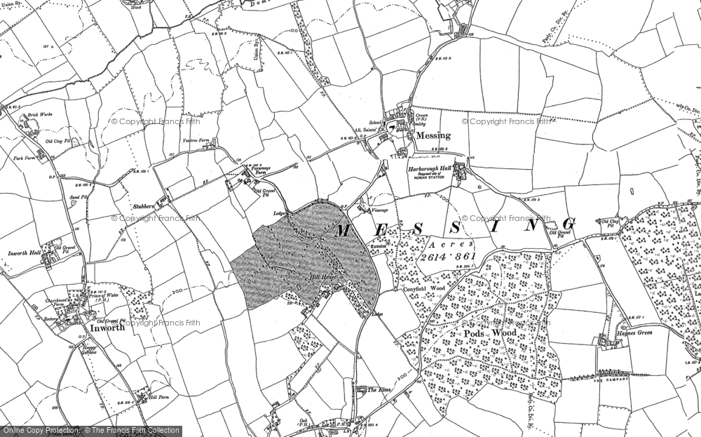 Old Map of Messing, 1895 - 1896 in 1895