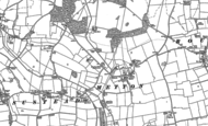 Old Map of Metton, 1885
