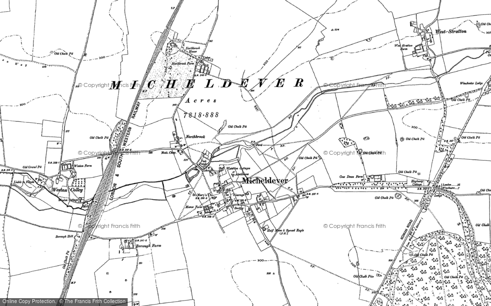 Old Map of Micheldever, 1894 in 1894