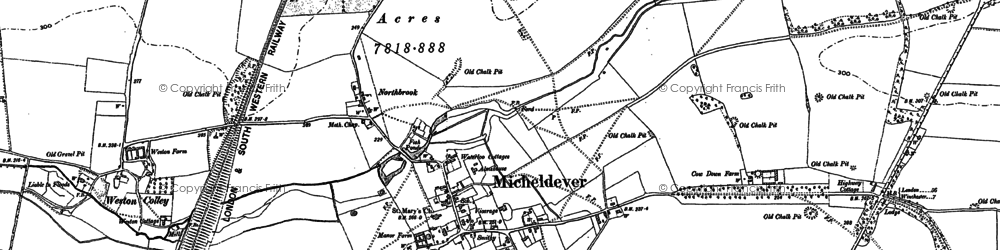 Old map of Micheldever in 1894