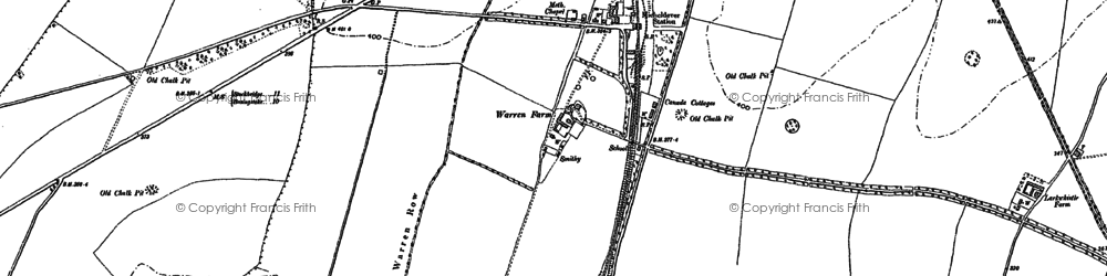 Old map of Blind End Copse in 1894