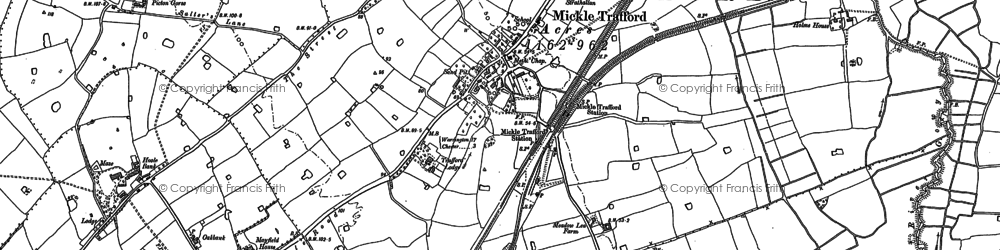 Old map of Mickle Trafford in 1897