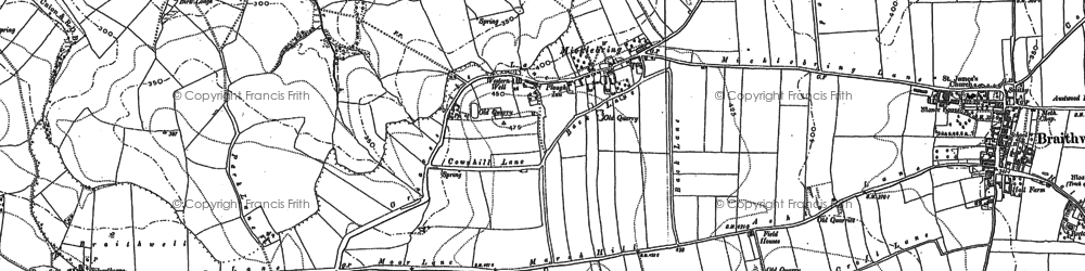 Old map of Birk Lodge in 1891