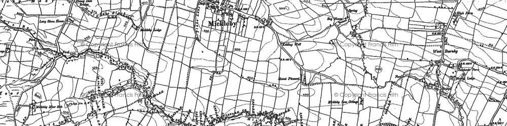 Old map of Mickleby in 1893