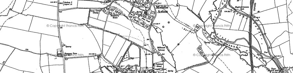 Old map of Middle Aston in 1898