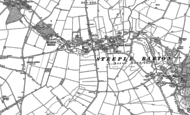 Old Map of Middle Barton, 1898