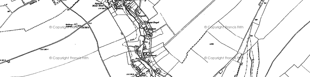 Old map of Middle Wallop in 1894