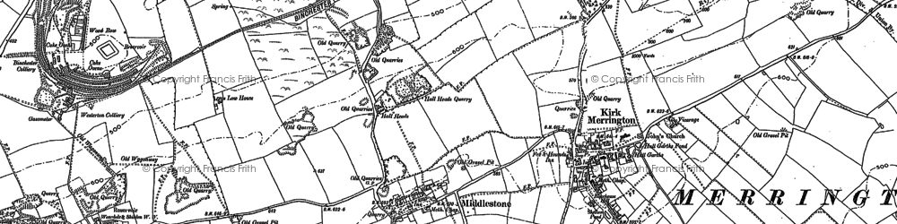 Old map of Middlestone in 1896