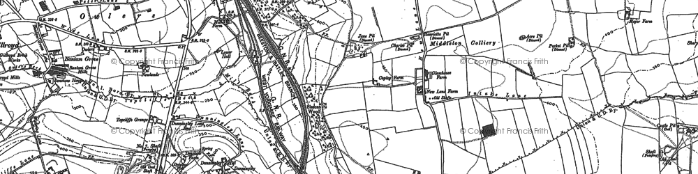 Old map of Middleton in 1847