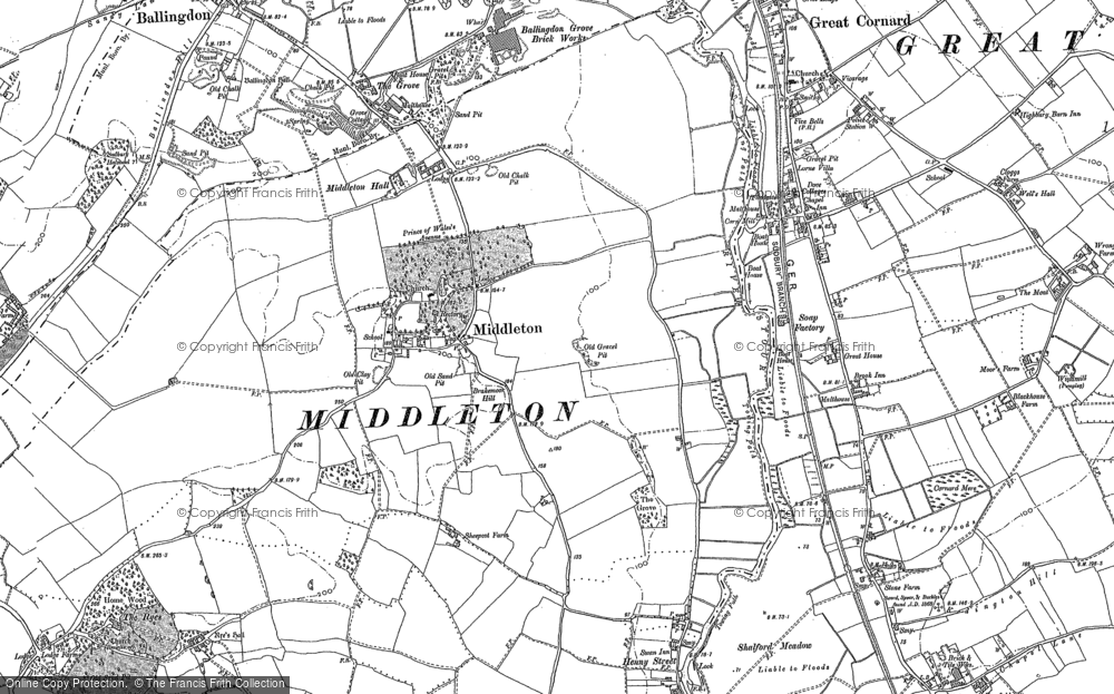 Old Map of Middleton, 1896 - 1902 in 1896