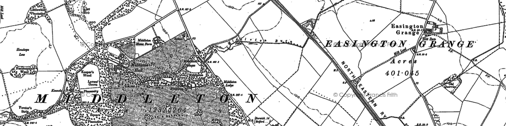 Old map of Middleton in 1897