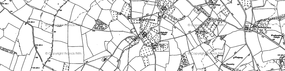 Old map of Brimfieldcross in 1902