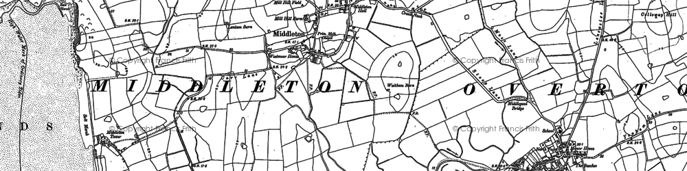 Old map of Brows in 1910
