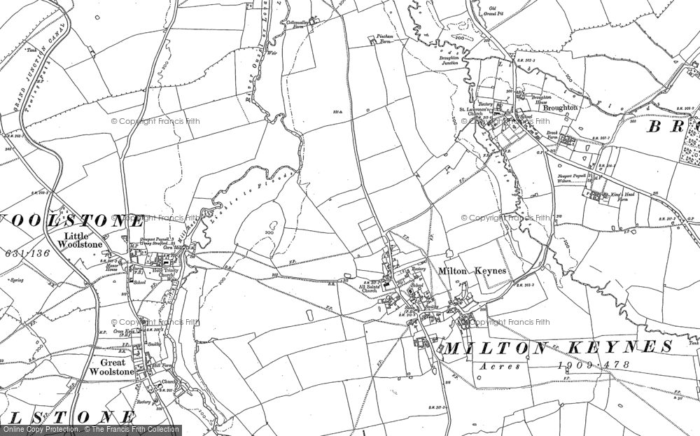 Old Map of Middleton, 1924 in 1924