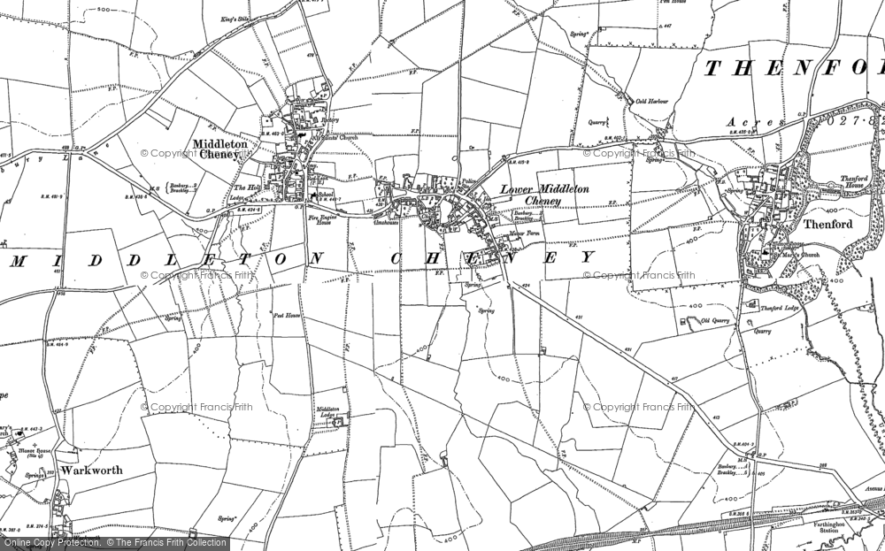 Old Map of Middleton Cheney, 1898 - 1900 in 1898