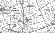 Old Map of Middleton Quernhow, 1890