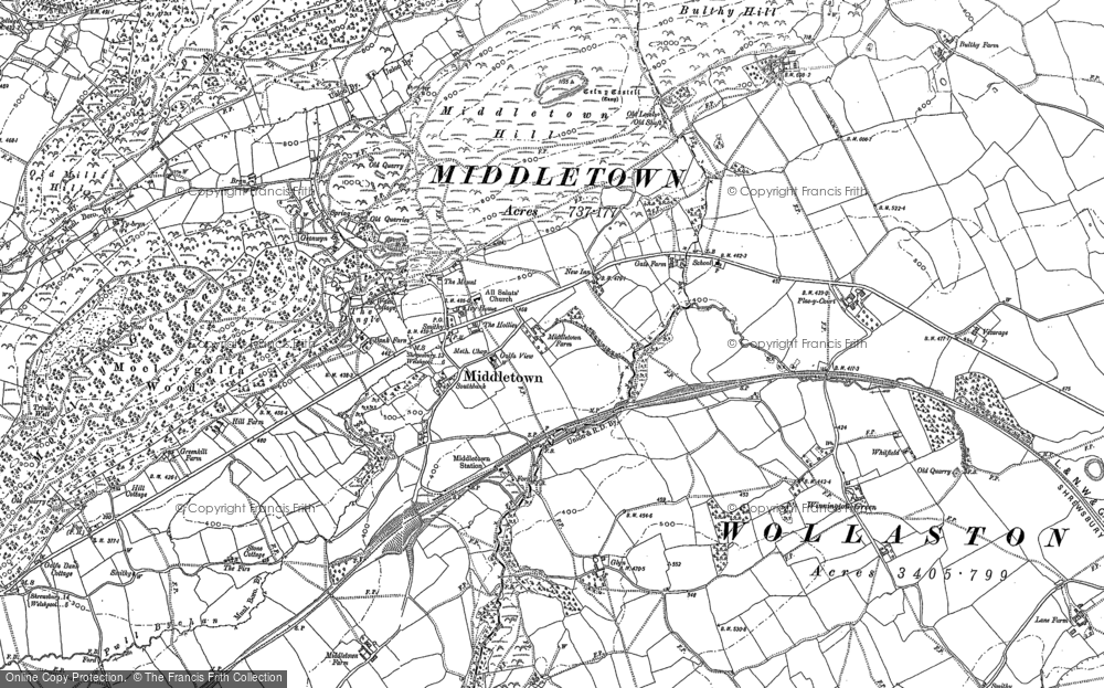 Old Map of Middletown, 1900 - 1901 in 1900