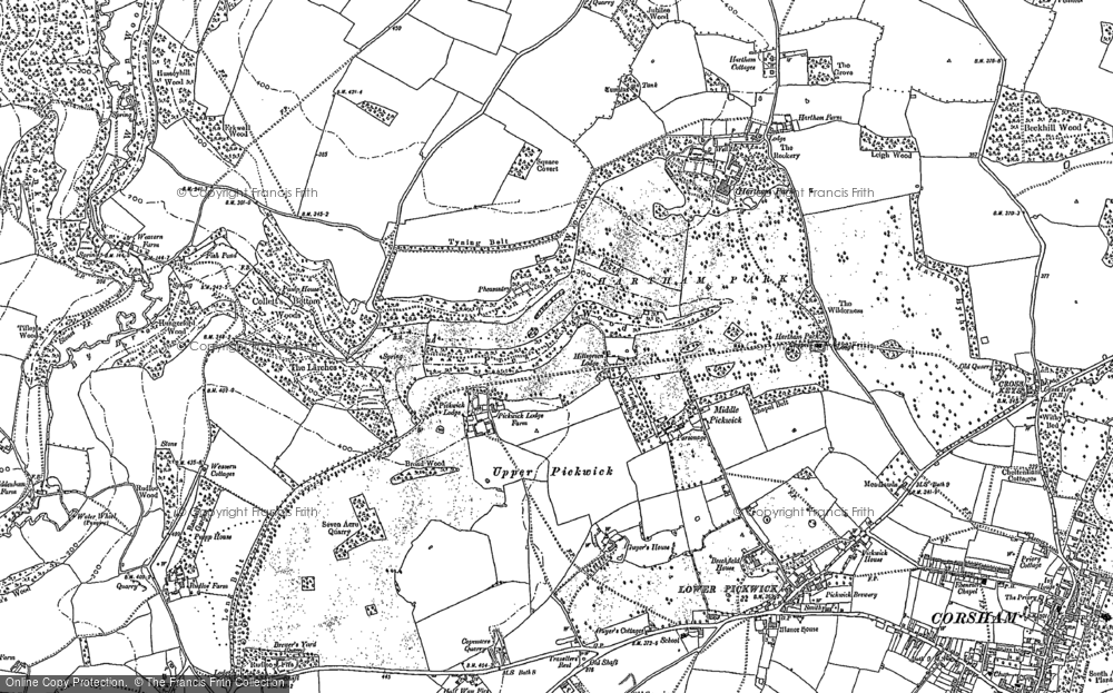 Old Map of Middlewick, 1919 in 1919